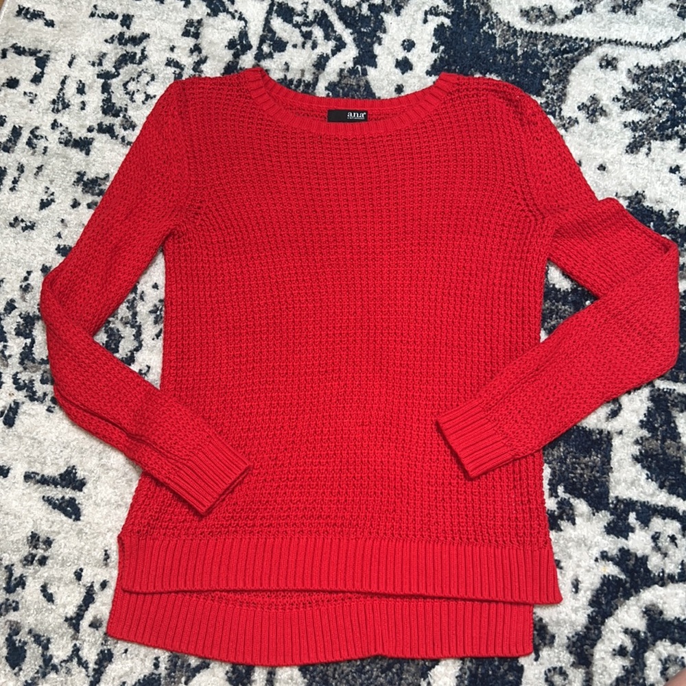 Red Knit Sweater - Picture 4 of 7